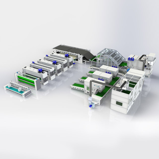 ননউভেন মেশিন সুই লুম জিওটেক্সটাইল উত্পাদন লাইন 