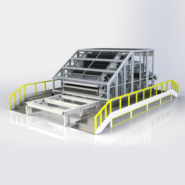 শিল্প দক্ষতা স্টেইনলেস স্টিল কার্ডিং মেশিন ডাবল সিলিন্ডার ডাবল ডফার